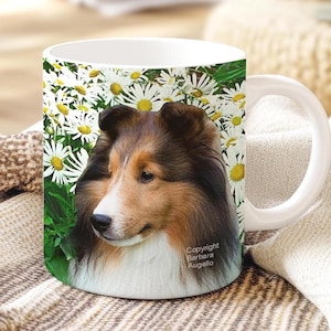 Sheltie Mug: Sable Sheltie Lover Gift, Ceramic 11oz & 15oz imagen 1