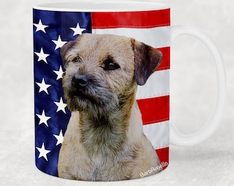 Border Terrier Mug, Border Terrier Gift, Border Terrier Art