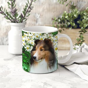 Sheltie Mug: Sable Sheltie Lover Gift, Ceramic 11oz & 15oz imagen 4