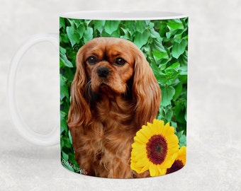 Cavalier King Charles Spaniel Mug, Cavalier Spaniel Gift, Cavalier Spaniel Ruby Art