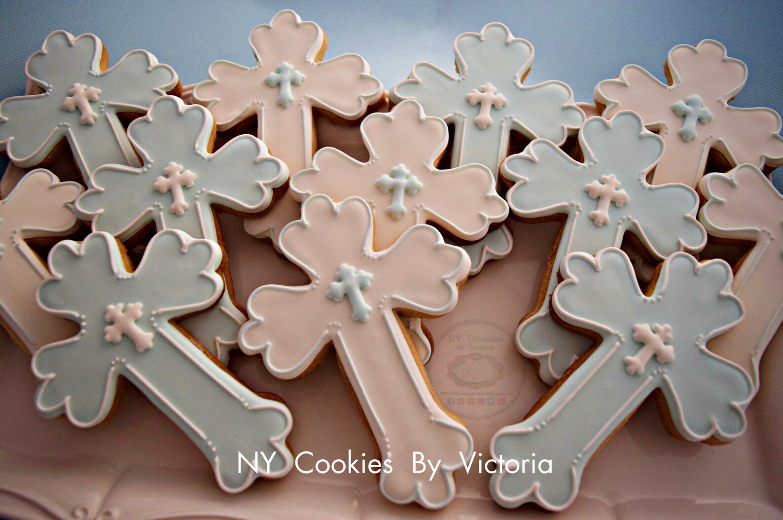 Baptism Cross Cookie Gift Christening Cookie Gift Custom Etsy