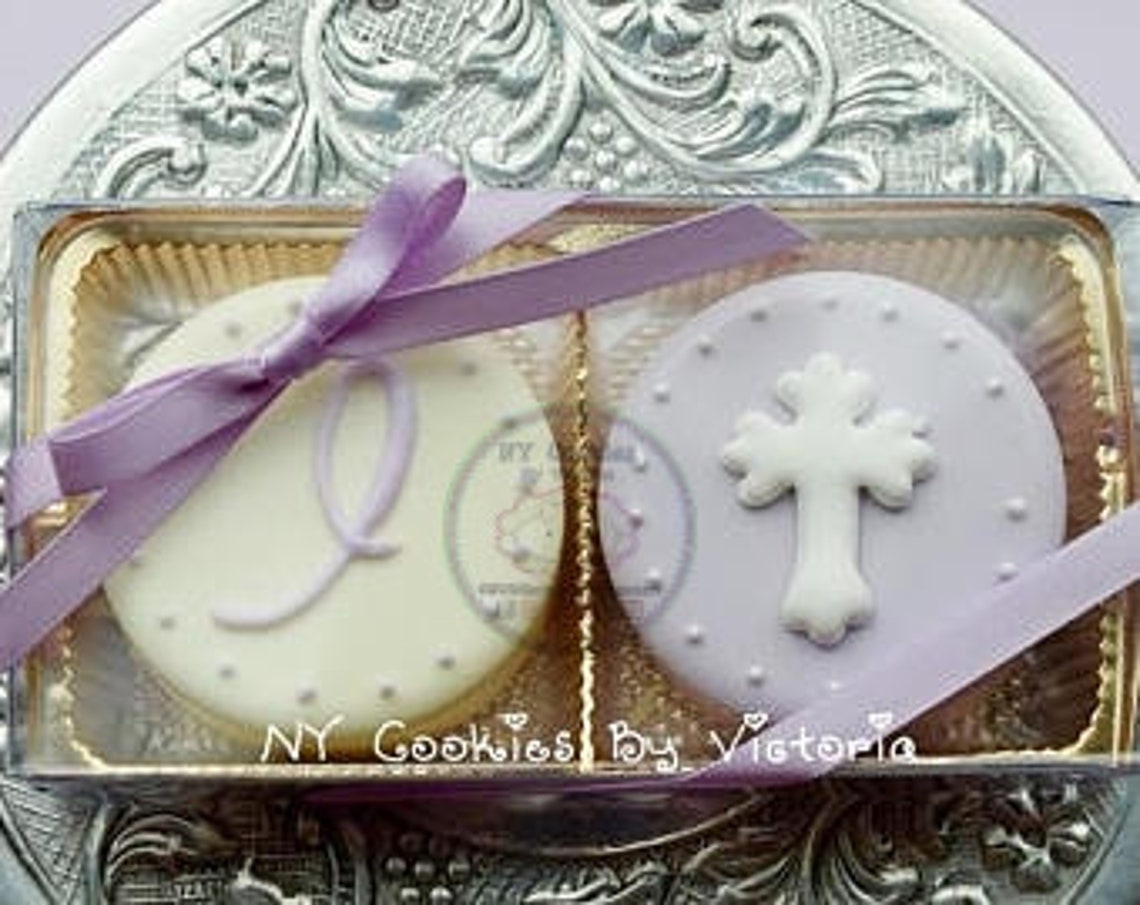 Christening Gift Baptism Gift Two Pack Chocolate Covered Etsy