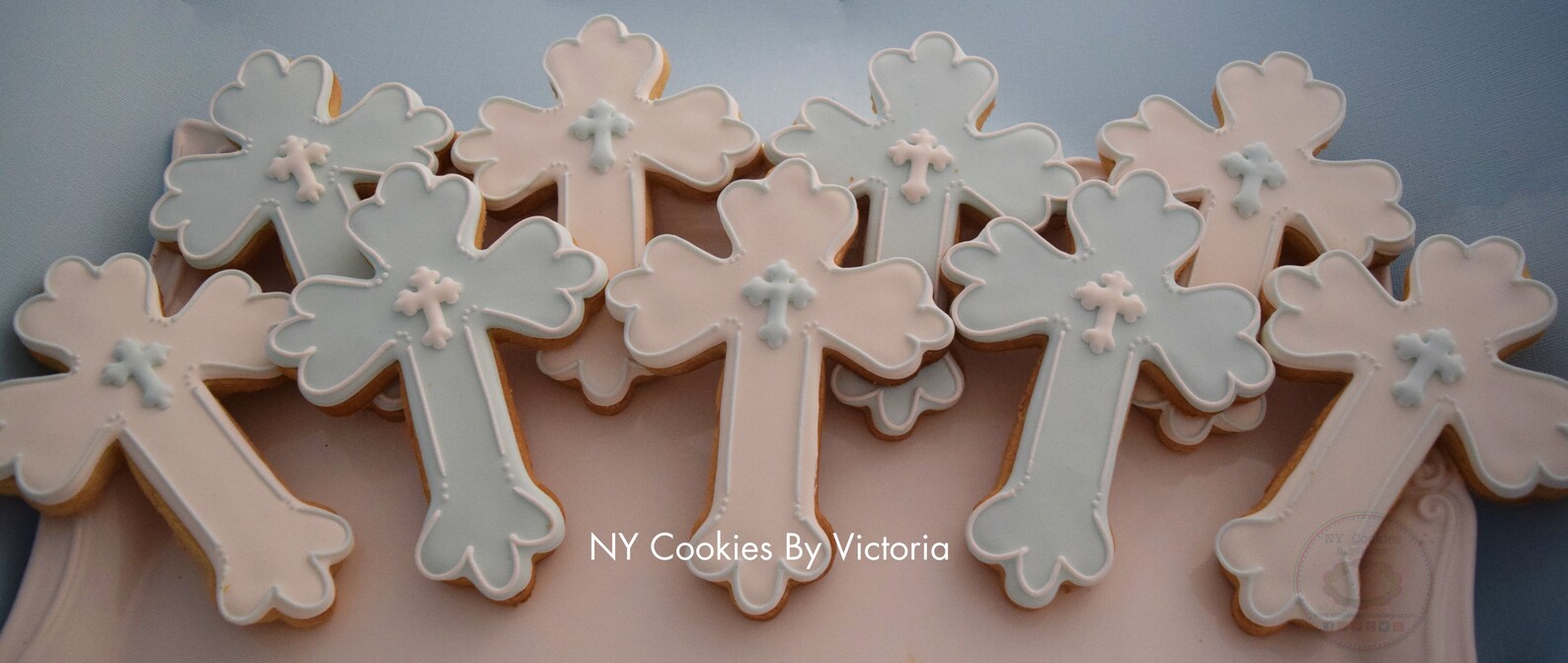 Baptism Cross Cookie Gift Christening Cookie Gift Custom Etsy