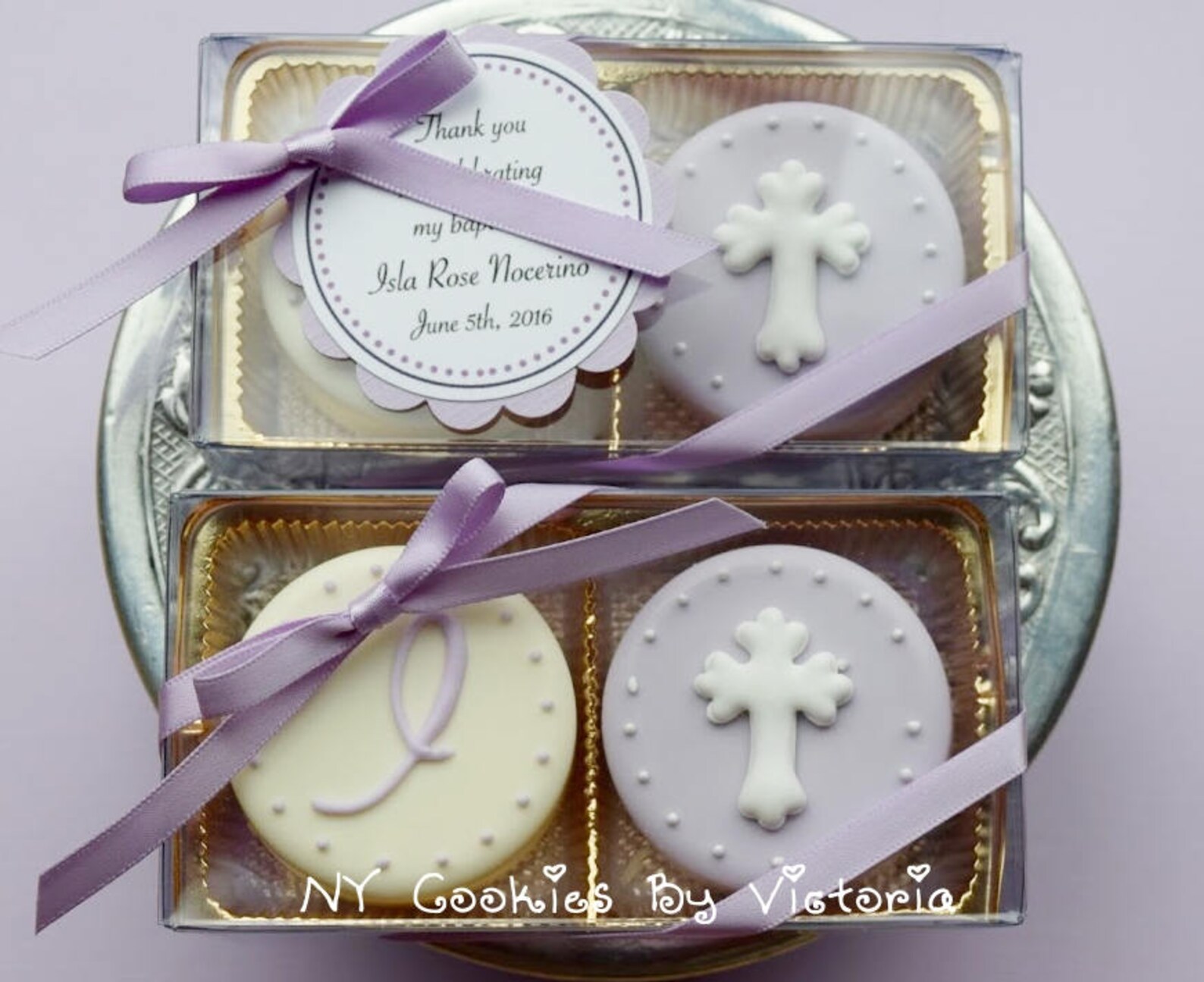 Christening Gift Baptism Gift Two Pack Chocolate Covered Etsy
