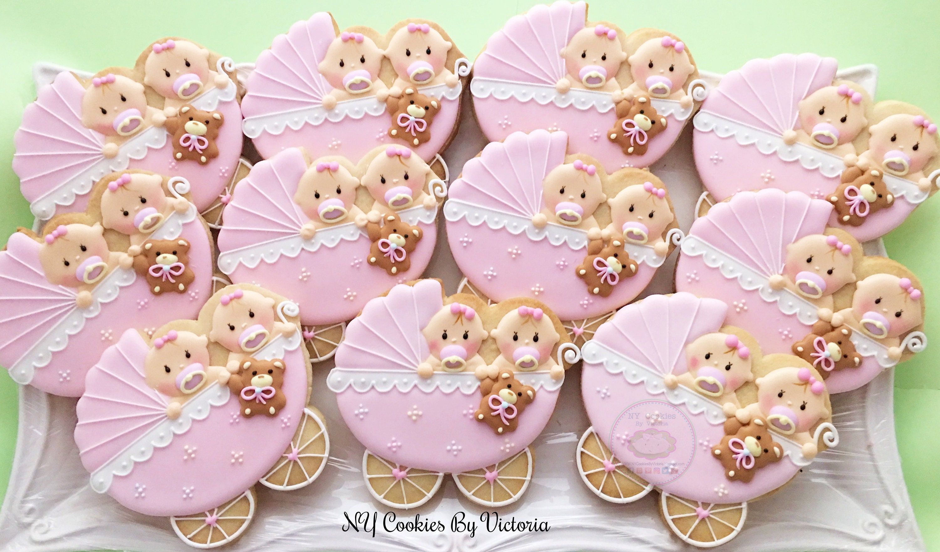 Twin Baby Shower Cookies Baby Girls or Baby Boys in a Etsy Australia
