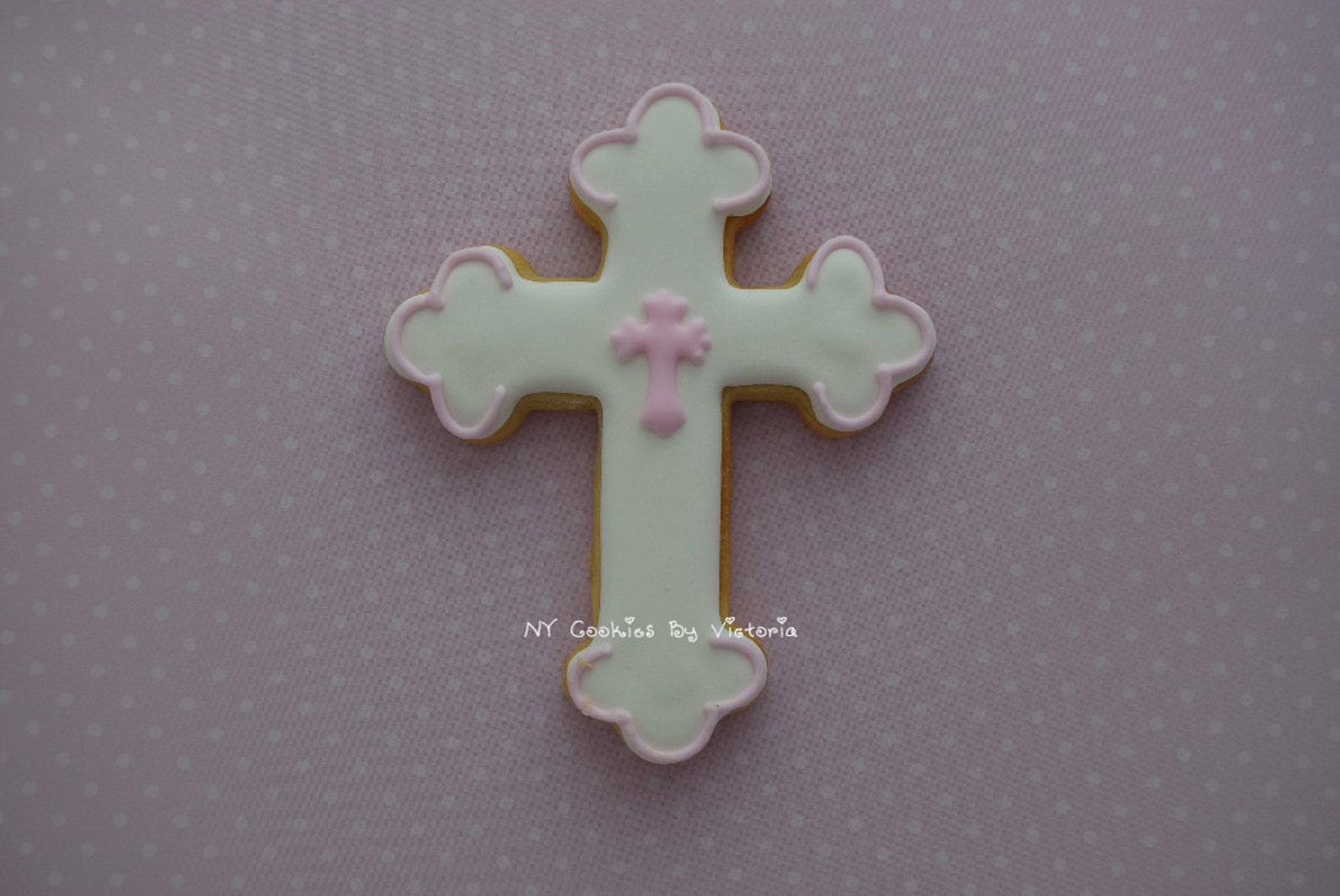 Delicious Baptism Cross Cookies Christening Cross Gift Etsy