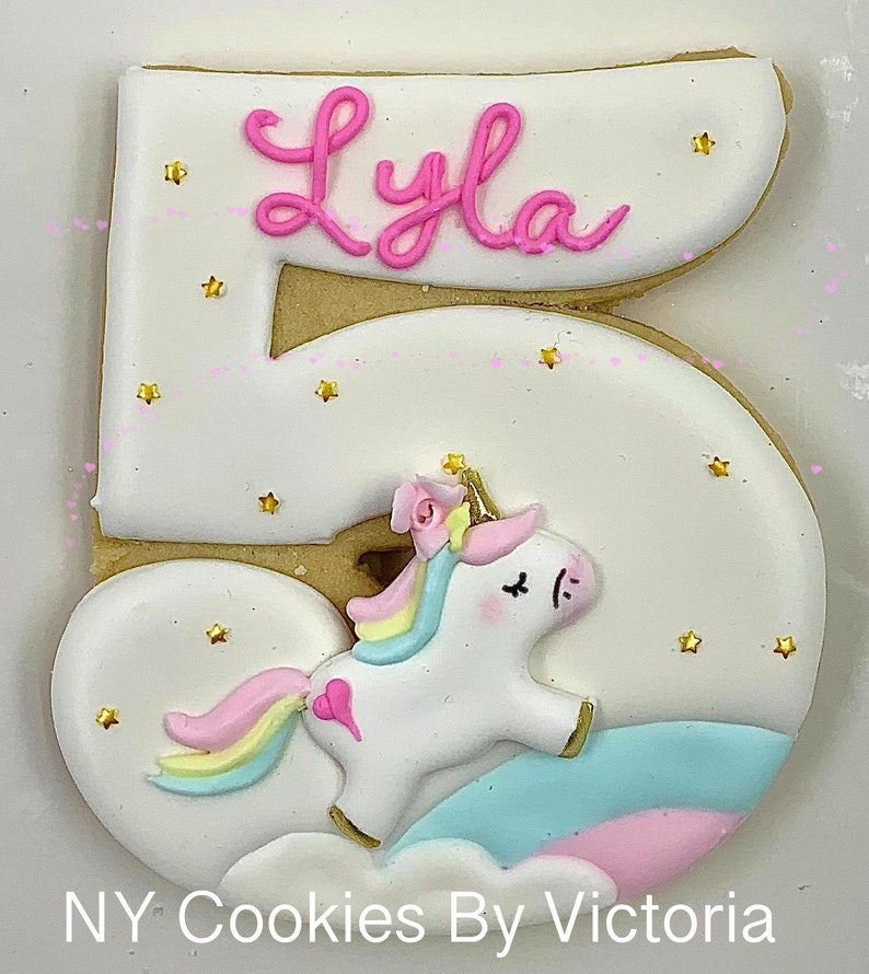 Cute Unicorn Baby Shower Cookies, Unicorn themed Birthday Cookies, Birthday Unicorn Themed Candy Table, Baby Shower Unicorn Cookies Favors image 3