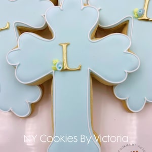 Baptism Cross Cookie Gift, Christening Cookie Gift, Custom Confirmation Cross Cookie, Baptism Gifts, First Communion