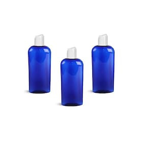 8 oz Empty Bronze Bottle with White Cap