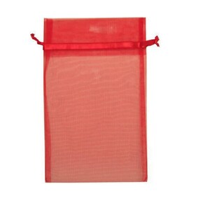 Large Organza Bags Red - 6 x 9 Inch