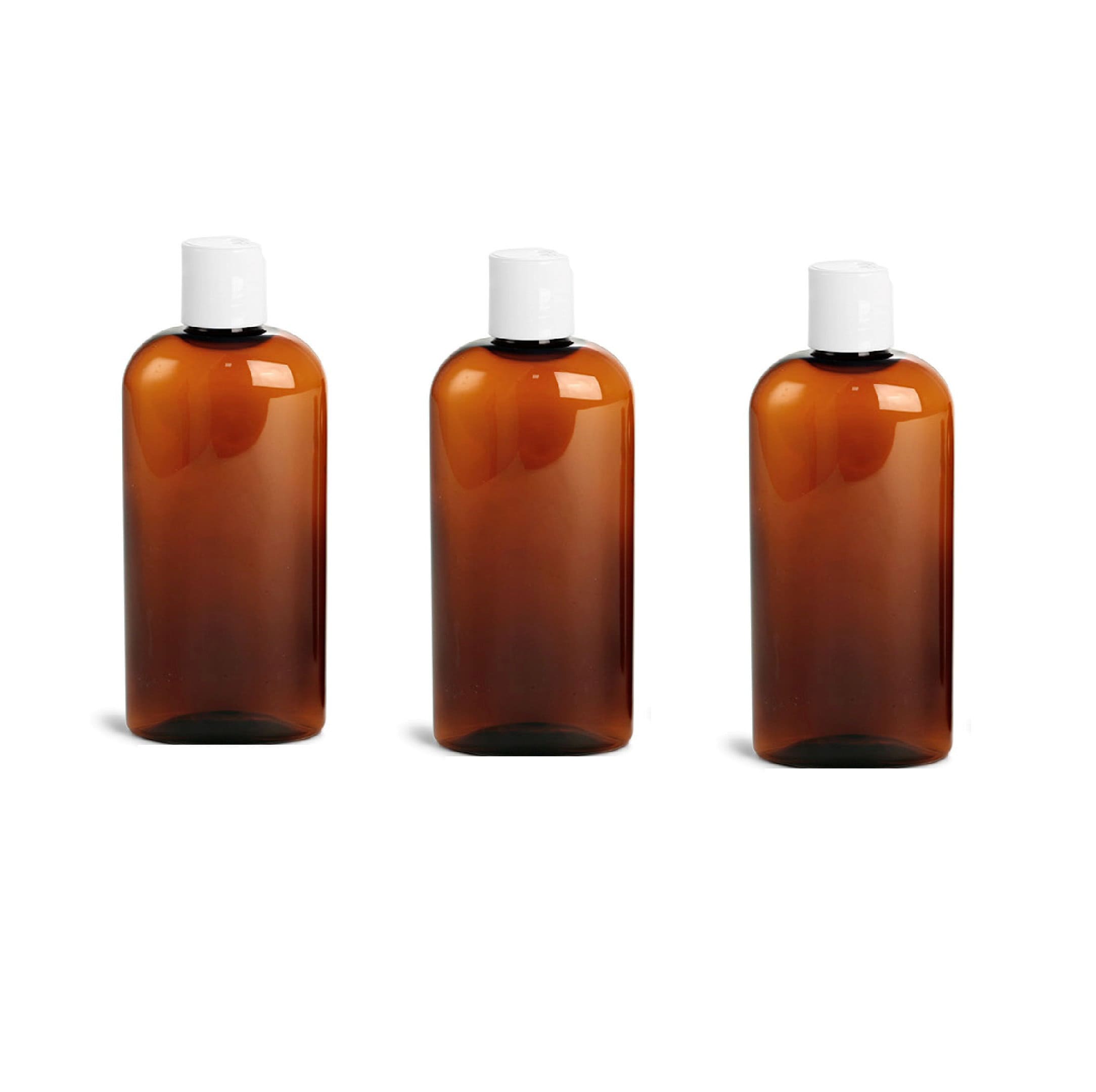 8 Oz Empty Bronze Bottle With White Cap Etsy