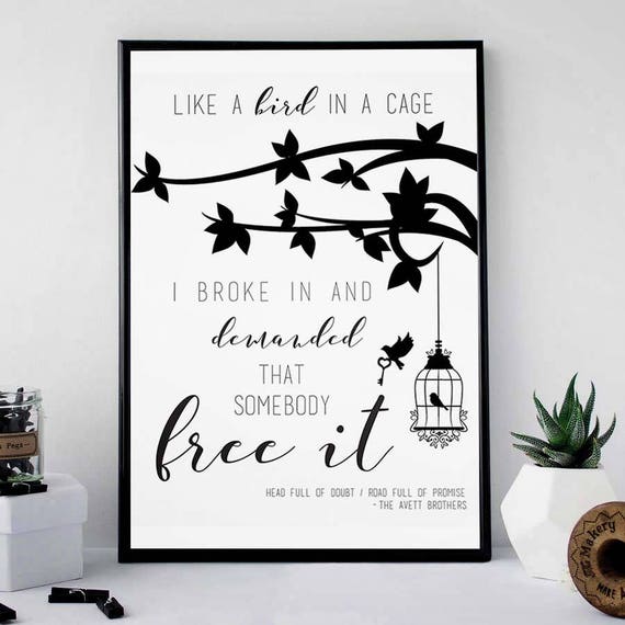 Avett Brothers head Full of Doubt / Road Full of - Etsy