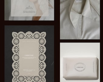 30 Editables Editorial Logo Templates Bundle, Parisian Style logos (Canva & Illustrator)