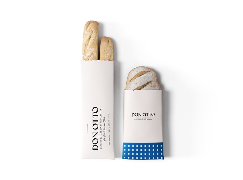 bakery branding design and custom packaging, paper bag design for bread and bakery