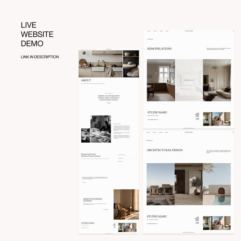 Architects and Interior Designers Portfolio Website Template ...