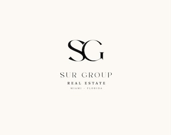 Premade real estate logo, luxury branding, minimalist elegant design, realtor architect logo, boutique business