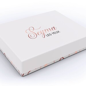 mailer box for luxury skincare brand, custom packaging for lashes brand