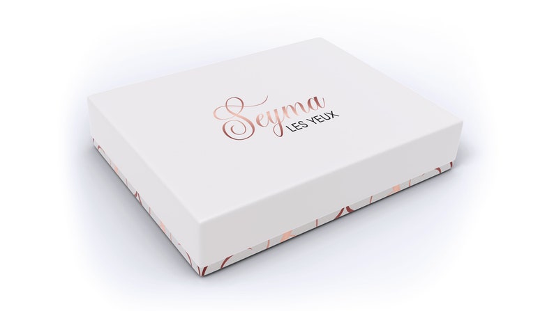 mailer box for luxury skincare brand, custom packaging for lashes brand