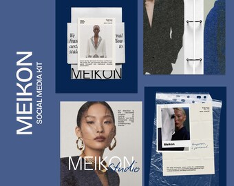 Editable Instagram Templates, Canva social media, fashion creatives brands, Stationery Mockup canva