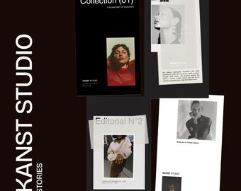 Instagram stories templates, Canva story template, editorial templates for designers
