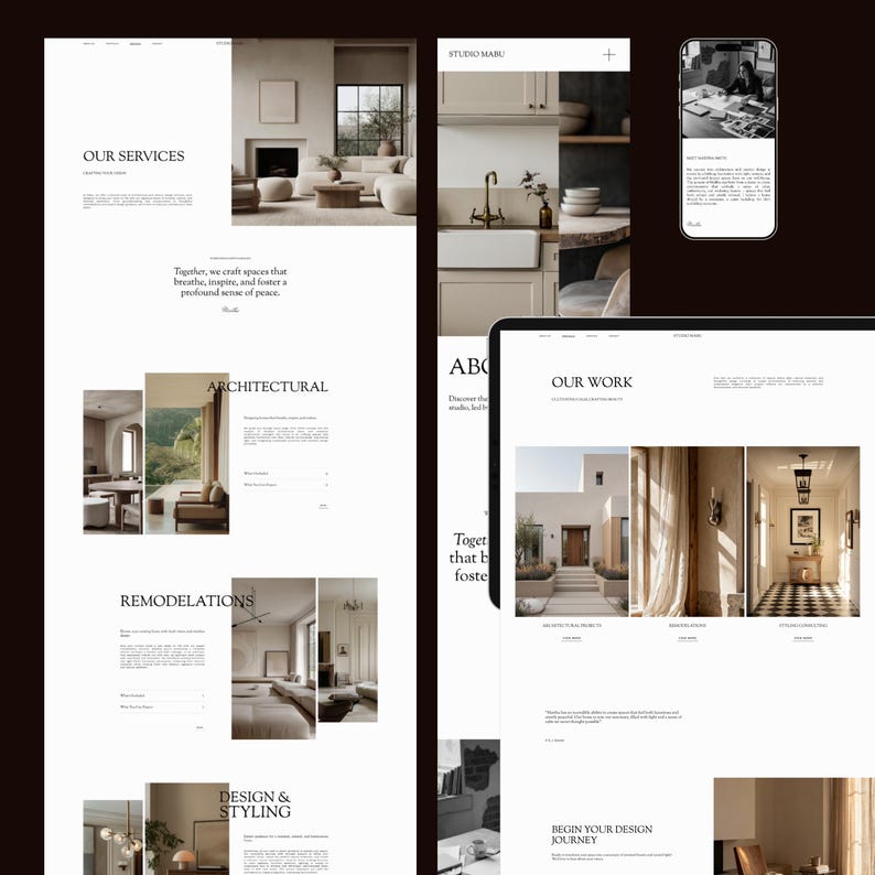 Architects and Interior Designers Portfolio Website Template ...