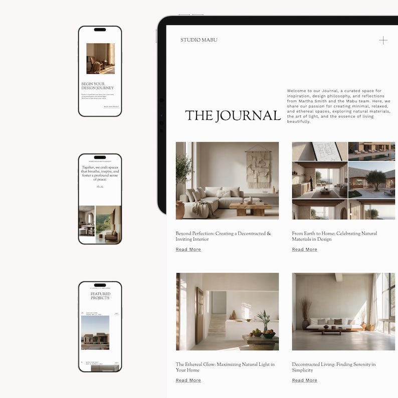 Architects and Interior Designers Portfolio Website Template ...