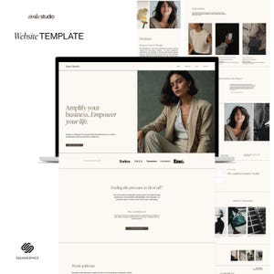 Squarespace Website Template: Coach, Therapist, & Counselor