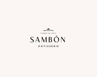 Elegant Patisserie Logo Set: Classical Bistro Design (Digital Download)