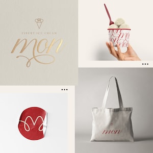 creamery, ice cream, bistro, bar, coffee, bakery, hotel brand kit. Complete branding package.