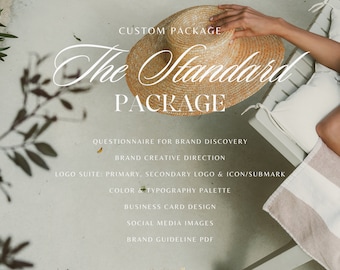 Custom brand package, wellness business branding, rebranding package, custom brand design, lifestyle fashion branding, custom brand identity