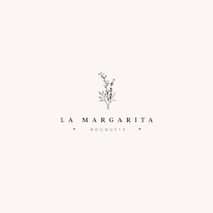 Flower bouquet logo, bouquet logo, florist logo, flower boutique logo, floral designer logo, flowers logo, botanical boutique logo, florist