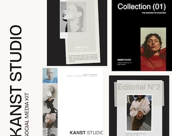 Canva Instagram Post Templates, stationery mockup, Social Media kit, designer templates