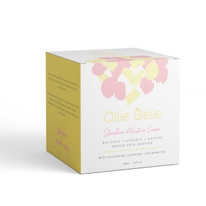 skincare brand box design, packaging custom design