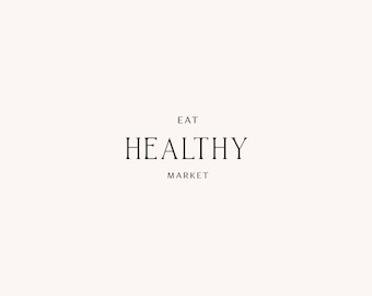 Simple minimal logo, food market shop logo, only text logo, floral market logo, healthy food market logo, minimal logo design, three logos