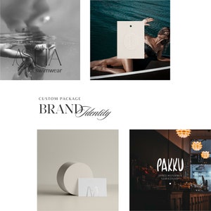 custom brand identity for hotel, food experiences, conscious brands, cloth. branding package for small business, rebranding package