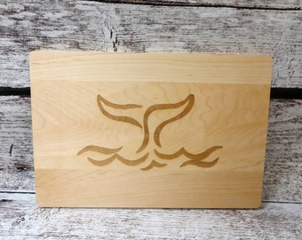 Whale Tail Cutting Board, Nautical Cutting Board, Kitchen, Housewarming gift, In Law Gift