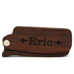 Peine de barba plegable de madera personalizado, accesorio de viaje, regalo para hombres, regalos de fiesta de bodas, regalos para papá, Navidad, cumpleaños, padrinos
