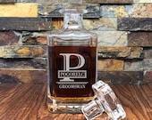 Whiskey Decanter Personalized, Glassware, Liquor Bottle, Best Man Gift, Groomsmen, Gifts for Men, Fathers Day, Anniversary, Kitchen, Wet Bar