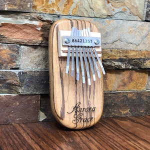 Personalized Kalimba, Gifts for kids, Thumb Piano, Music, Ring Bearer Gift, Instrument Christmas image 1