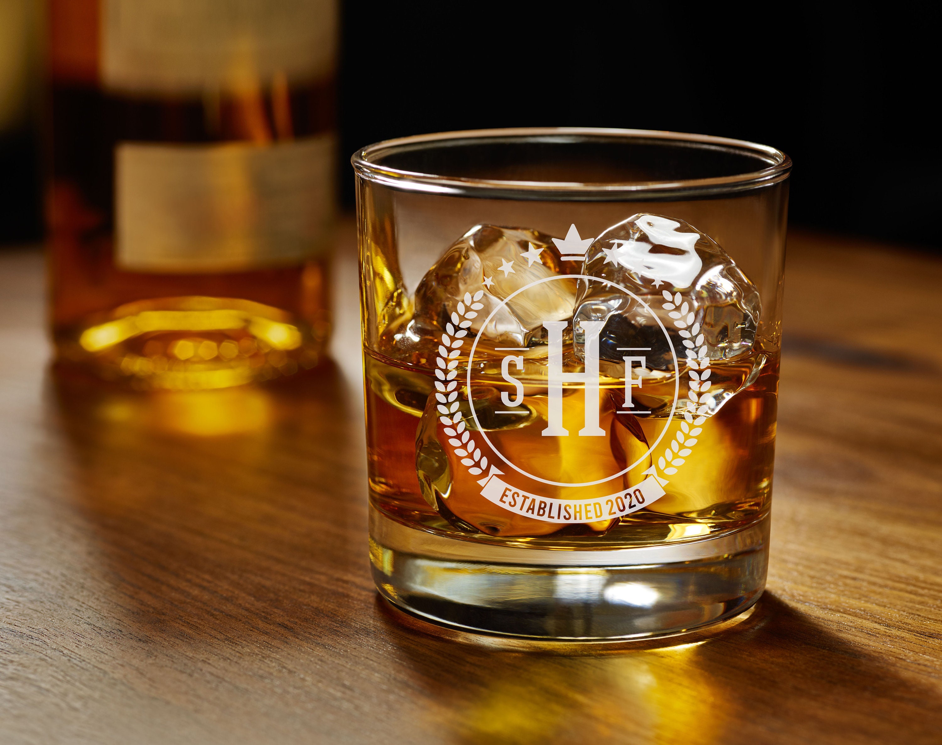 Personalized Whiskey Tumblers Whiskey Glasses Housewarming Etsy