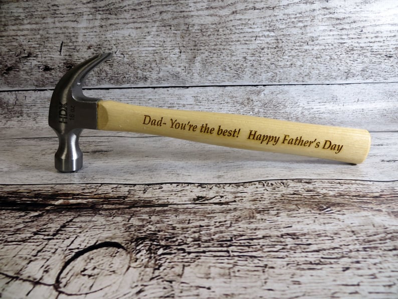 Personalized Wood Hammer Fathers Day Gifts for Dad Gifts Etsy