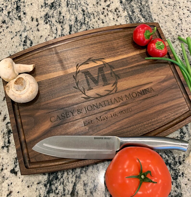 Personalized Owl Family Cutting Board Walnut Maple Etsy