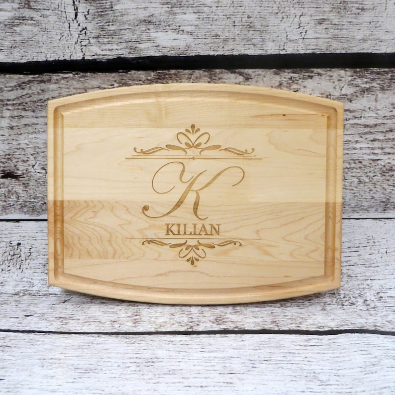 Personalized Wood Cutting Board, Walnut, Anniversary, Housewarming, Wedding, Realtor, Maple, Closing Gift, Serving Tray, Gifts for Couple image 9