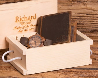 Wallet and Watch Personalized, Gifts for Him, Groomsman Gift, Best Man, Retirement Gift, Groomsmen, Graduation, Christmas, New Job W204&ZB27