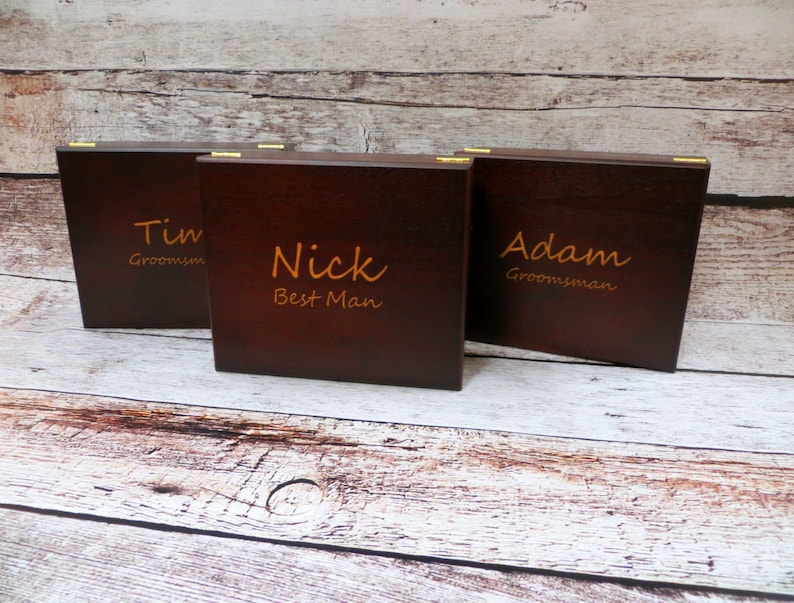 Sets of Personalized Cigar Humidor Gifts for Men Groomsmen Etsy