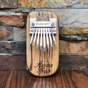 Personalized Kalimba, Gifts for kids, Thumb Piano, Music, Ring Bearer Gift, Instrument Christmas image 10