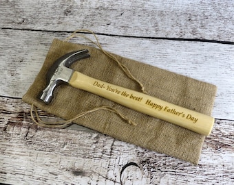 Personalized Wood Hammer - Fathers Day Gift - Gifts for Dad - Gifts for Men - Tools - Carpenter Gift- Wedding- Anniversary