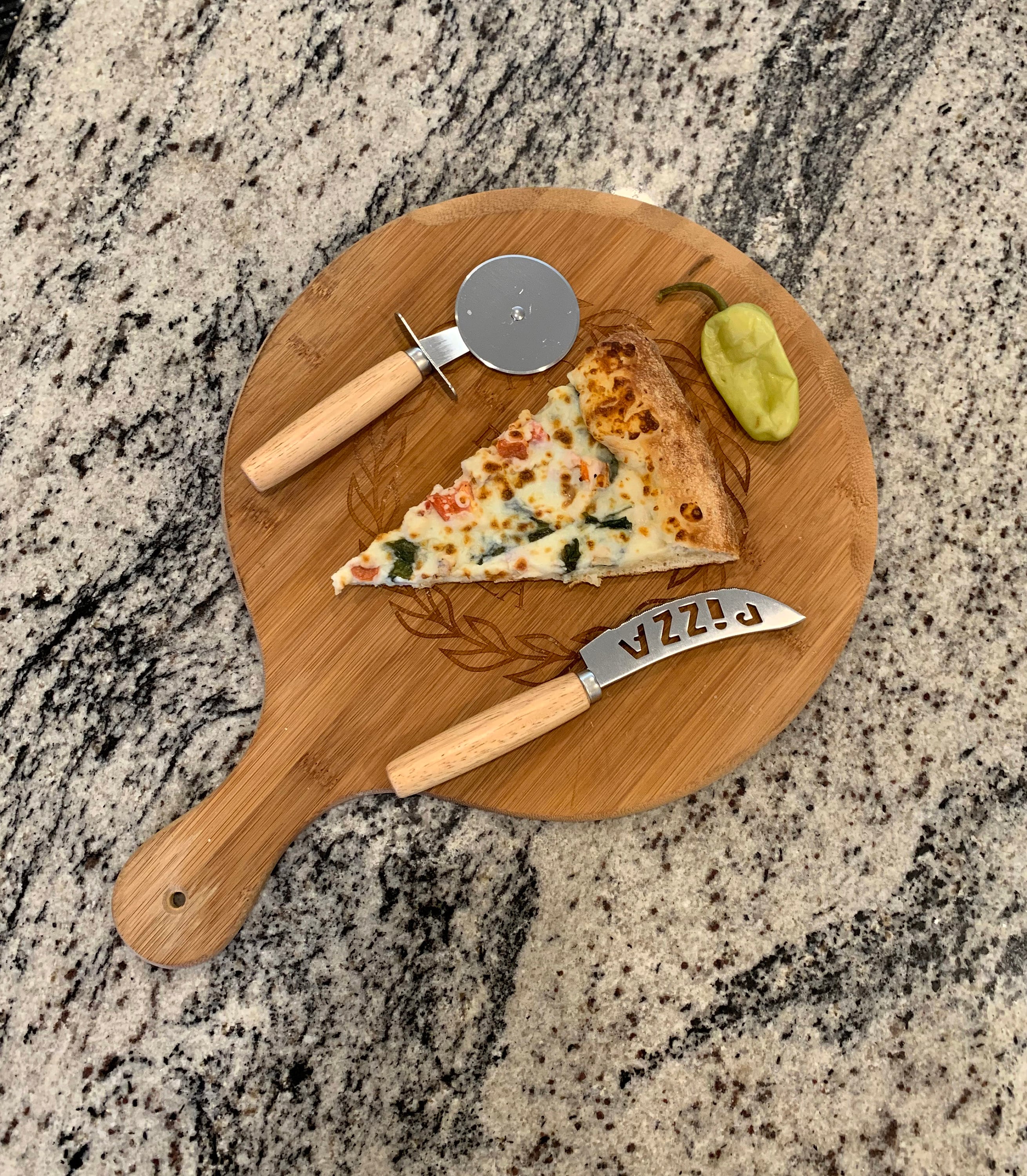 Personalized Pizza Cutter Set Pizza Knife House Warming Etsy