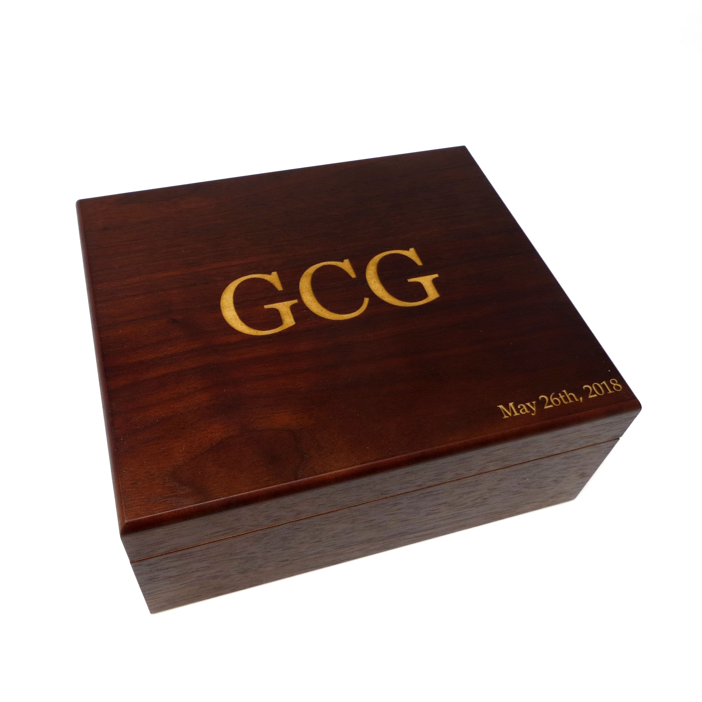 Custom Cedar Cigar Humidor Fathers Day Groomsman Gift 