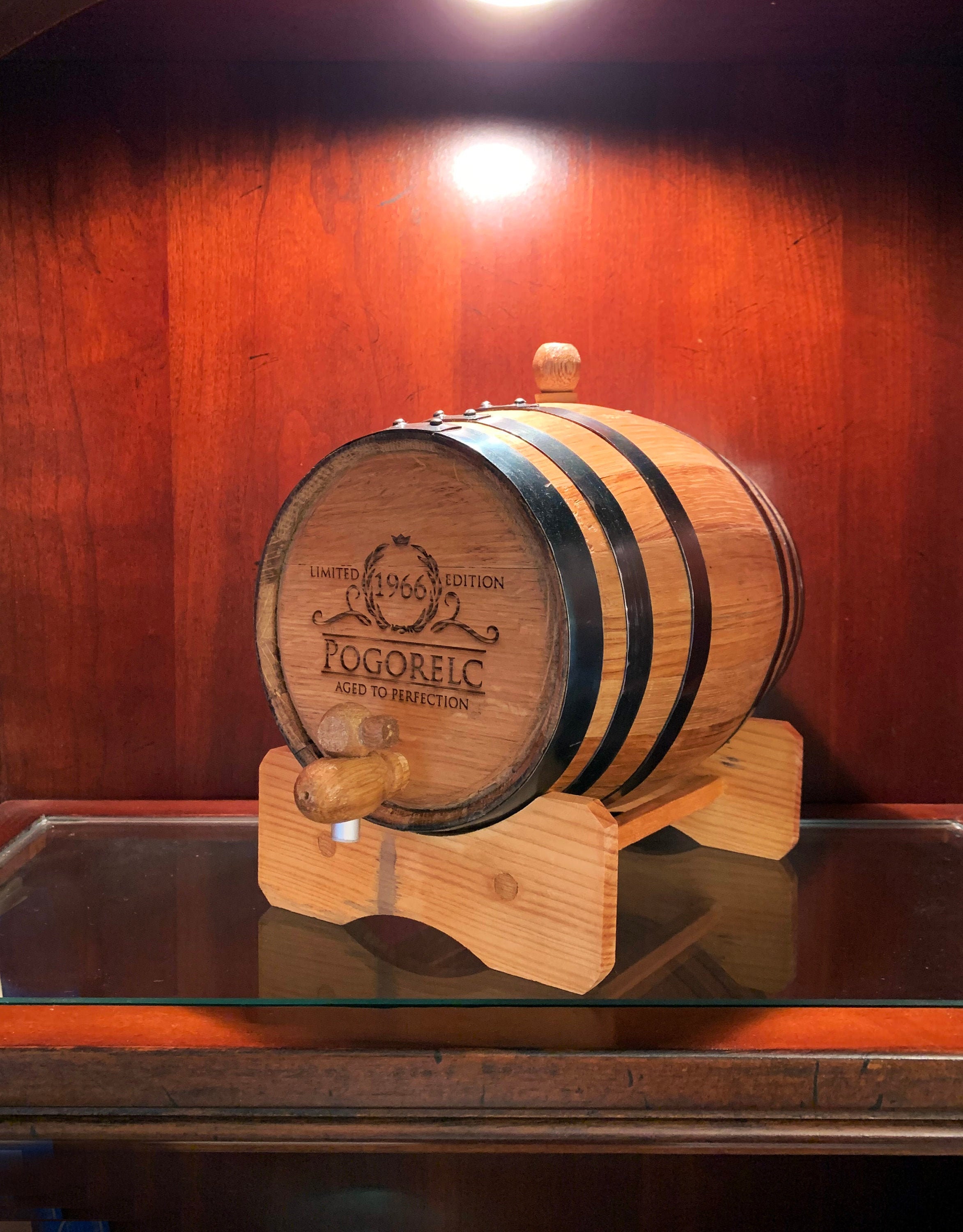 Personalized Oak Whiskey Barrel, Groomsmen Gift, Best Man, Groom, Gifts for Men, Christmas, Liquor, Birthday, Father's Day, Barware, Bourbon